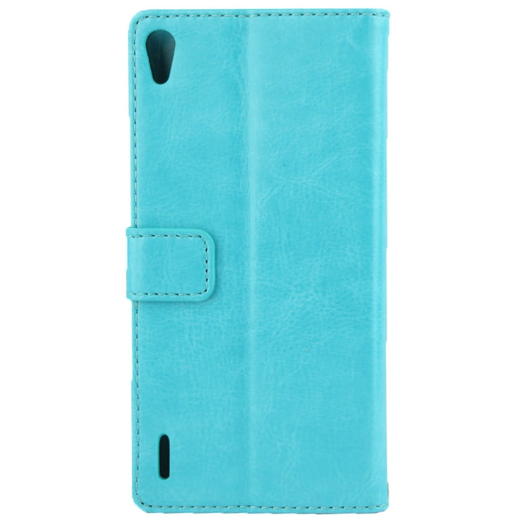 Fine Sheepskin Texture Flip Leather Case with Card Slots & Holder for Huawei Ascend P7 (3G Version)
