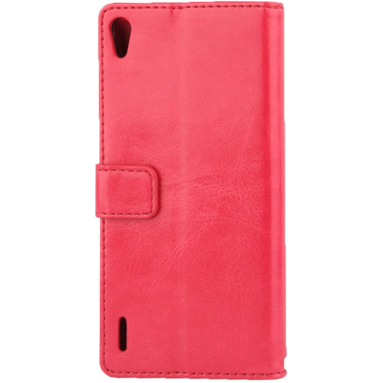 Fine Sheepskin Texture Flip Leather Case with Card Slots & Holder for Huawei Ascend P7 (3G Version)