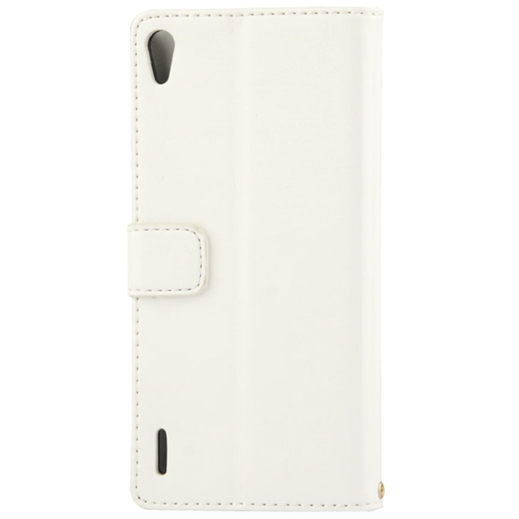 Fine Sheepskin Texture Flip Leather Case with Card Slots & Holder for Huawei Ascend P7 (3G Version)