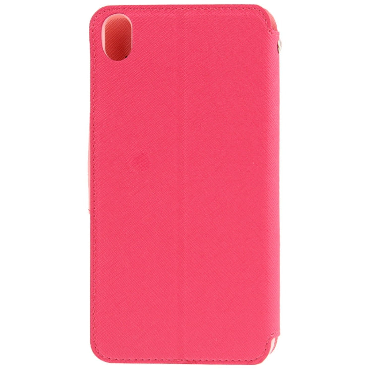 Cross Texture Horizontal Flip Magnetic Buckle Leather Case with Card Slots & Holder for  HTC Desire 816 / 800