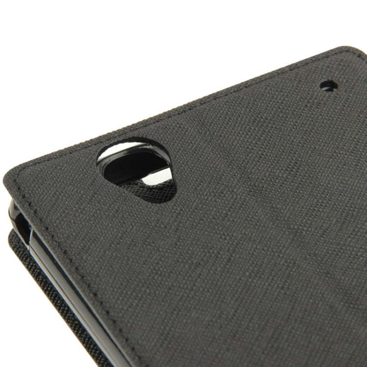 Litchi Texture Horizontal Flip Magnetic Buckle Leather Case with Call Display ID & Card Slots & Holder for Sony Xperia T2 Ultra / XM50