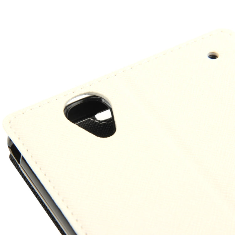 Litchi Texture Horizontal Flip Magnetic Buckle Leather Case with Call Display ID & Card Slots & Holder for Sony Xperia T2 Ultra / XM50