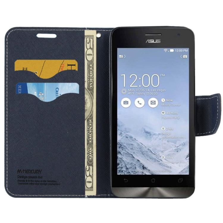 Cross Texture Horizontal Flip Magnetic Buckle Leather Case with wallet & Card Slots & Holder for ASUS ZenFone 5