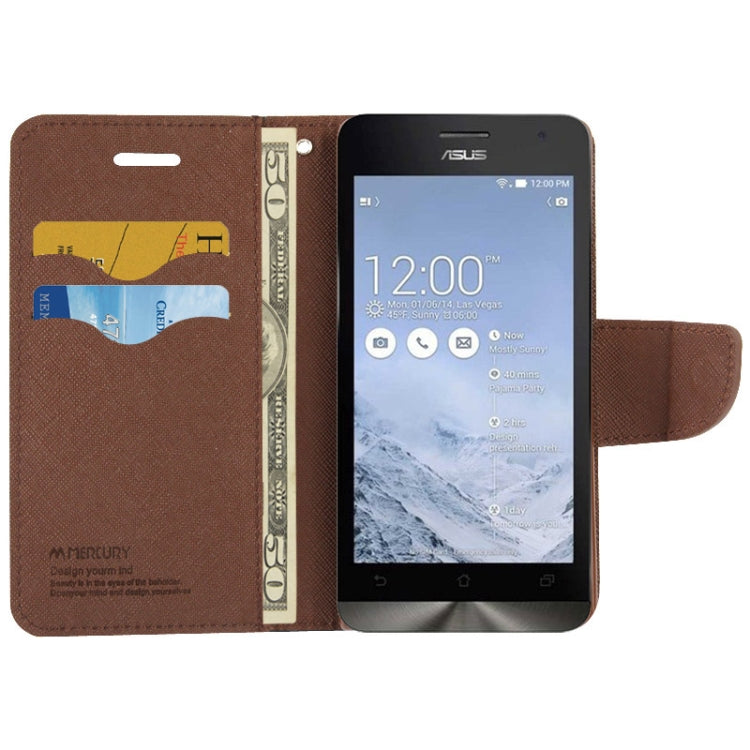 Cross Texture Horizontal Flip Magnetic Buckle Leather Case with wallet & Card Slots & Holder for ASUS ZenFone 5