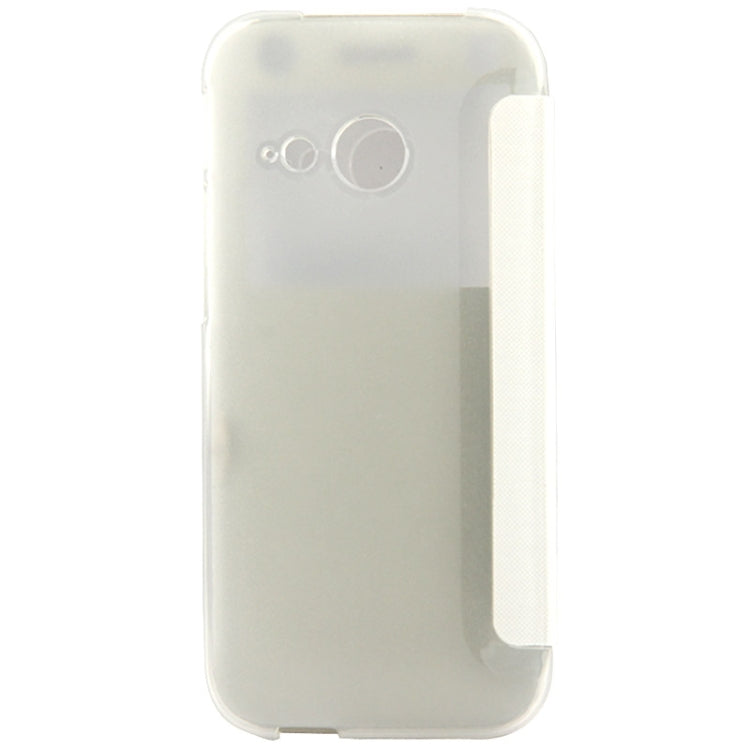 Horizontal Flip Leather Case with Call Display ID for HTC One / M8 mini