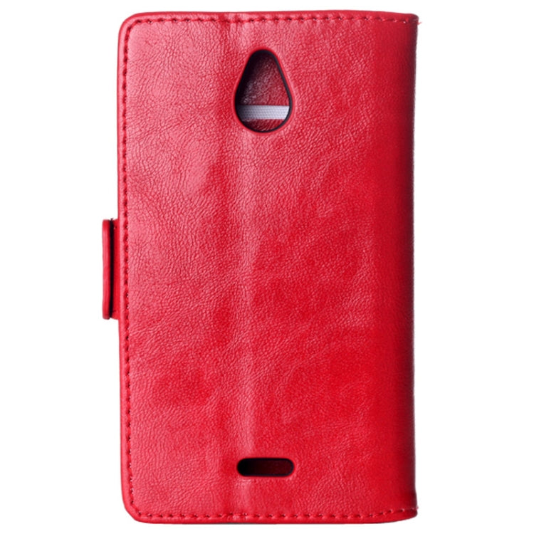 Oil Skin Texture Horizontal Flip Leather Case with Holder for Nokia X2