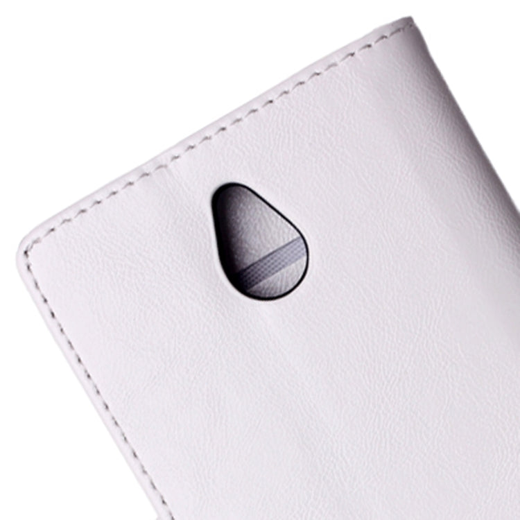 Oil Skin Texture Horizontal Flip Leather Case with Holder for Nokia X2