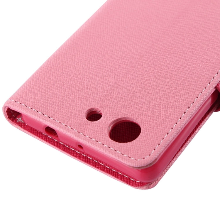 Cross Texture Leather Case with Holder & Card Slots & Wallet for Sony Xperia Z3 Compact