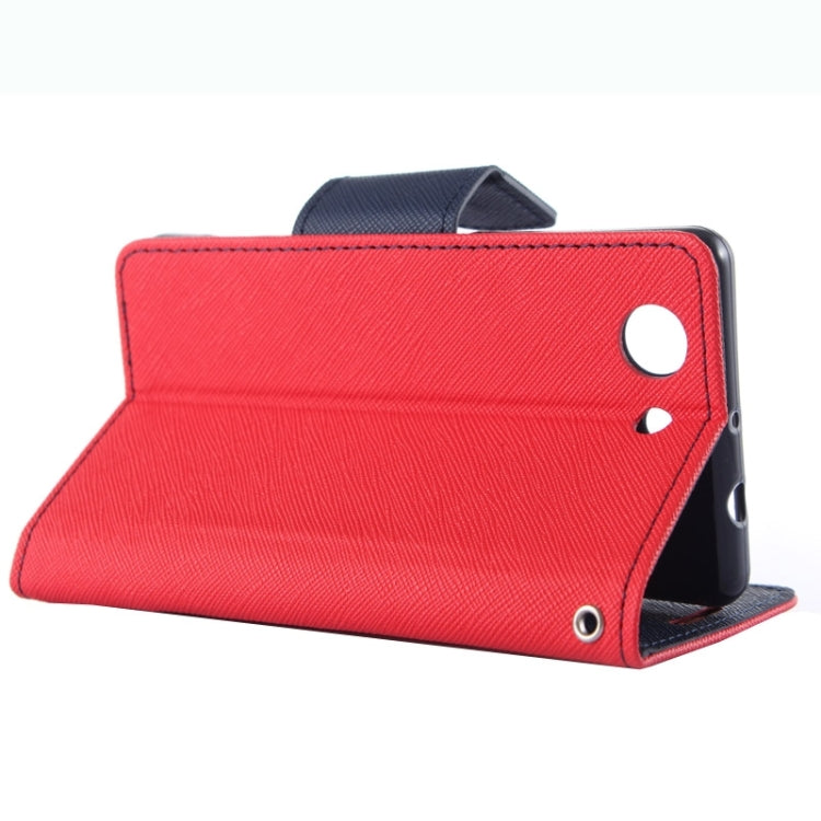 Cross Texture Leather Case with Holder & Card Slots & Wallet for Sony Xperia Z3 Compact