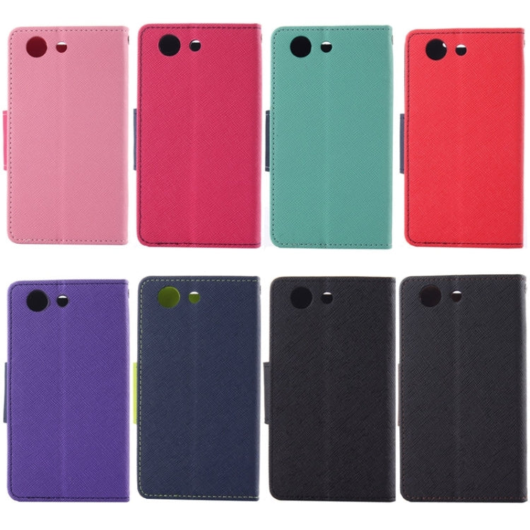 Cross Texture Leather Case with Holder & Card Slots & Wallet for Sony Xperia Z3 Compact