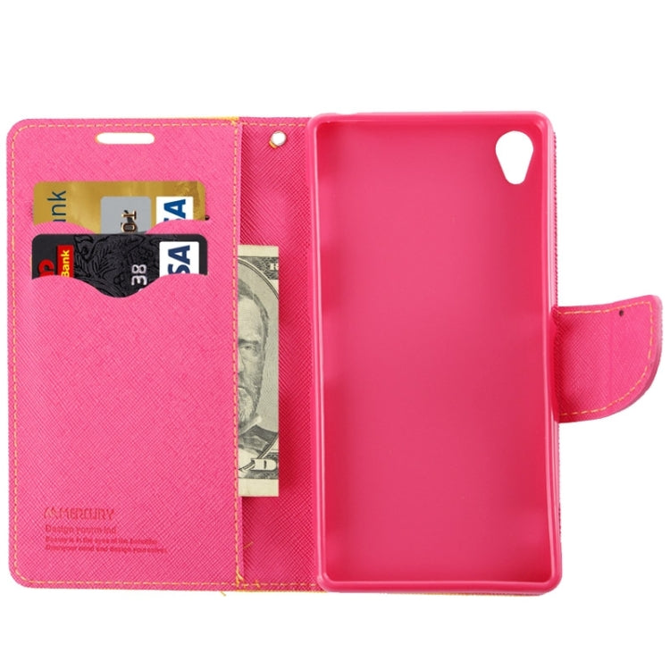 Cross Texture Leather Case with Holder & Card Slots & Wallet for Sony Xperia Z3