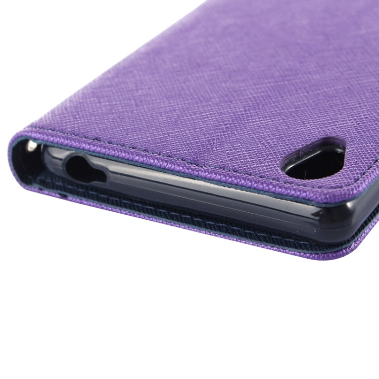 Cross Texture Leather Case with Holder & Card Slots & Wallet for Sony Xperia Z3