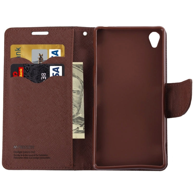 Cross Texture Leather Case with Holder & Card Slots & Wallet for Sony Xperia Z3