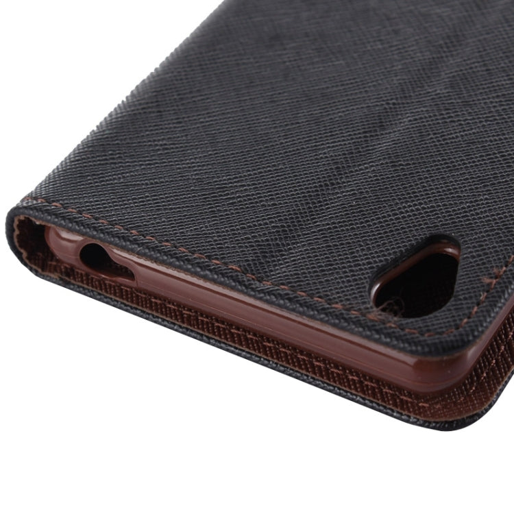 Cross Texture Leather Case with Holder & Card Slots & Wallet for Sony Xperia Z3