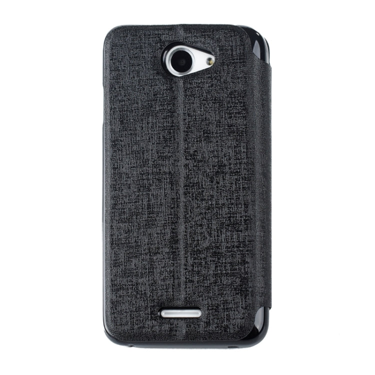 Oracle Texture Horizontal Flip Leather Case with Call Display ID & Holder for HTC Desire 516 / D516W