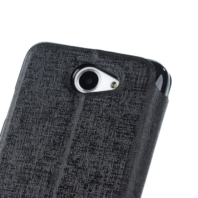 Oracle Texture Horizontal Flip Leather Case with Call Display ID & Holder for HTC Desire 516 / D516W