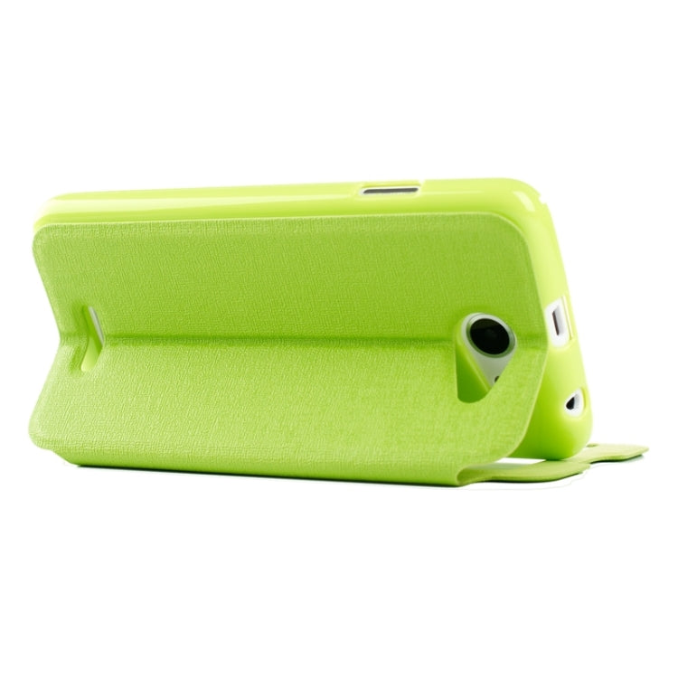 Oracle Texture Horizontal Flip Leather Case with Call Display ID & Holder for HTC Desire 516 / D516W