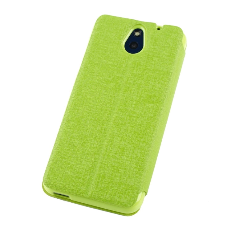 Oracle Texture Horizontal Flip Leather Case with Call Display ID & Holder for HTC Desire 610