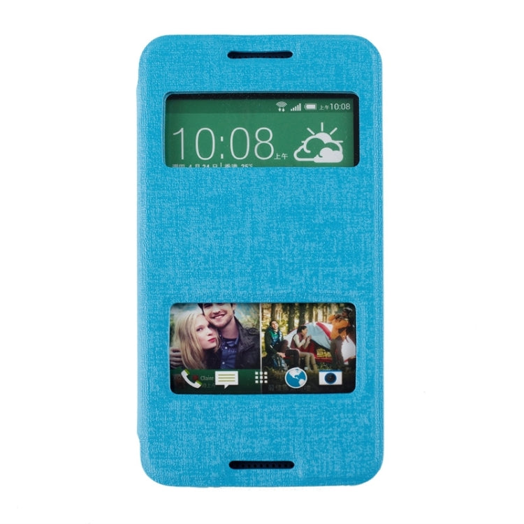Oracle Texture Horizontal Flip Leather Case with Call Display ID & Holder for HTC Desire 610