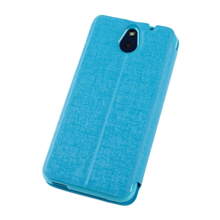 Oracle Texture Horizontal Flip Leather Case with Call Display ID & Holder for HTC Desire 610