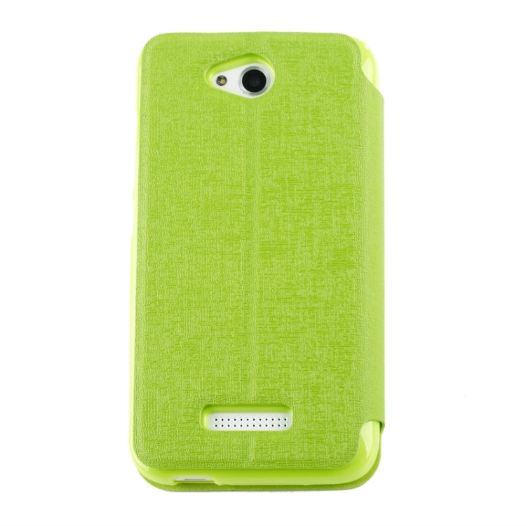 Oracle Texture Horizontal Flip Leather Case with Call Display ID & Holder for HTC Desire 616 / D616W