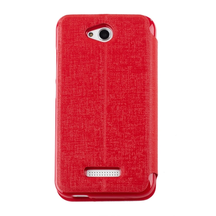 Oracle Texture Horizontal Flip Leather Case with Call Display ID & Holder for HTC Desire 616 / D616W