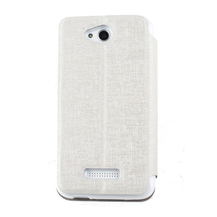 Oracle Texture Horizontal Flip Leather Case with Call Display ID & Holder for HTC Desire 616 / D616W