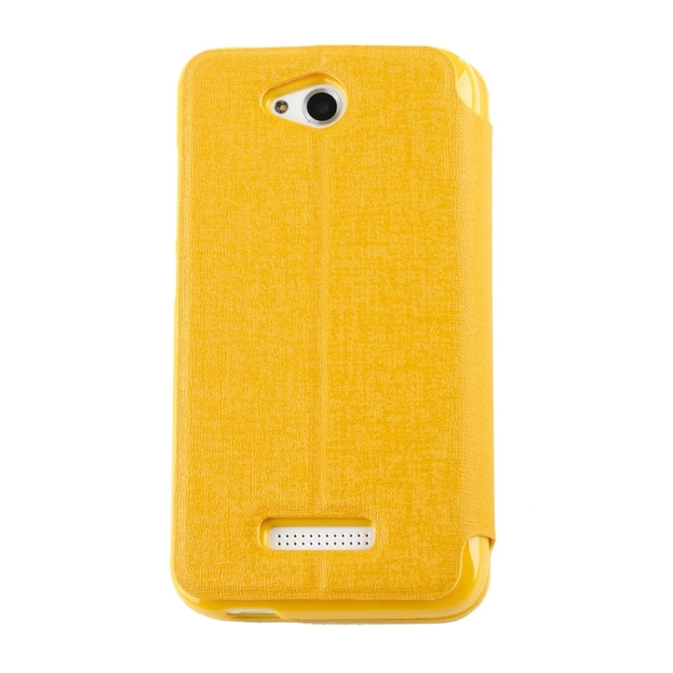 Oracle Texture Horizontal Flip Leather Case with Call Display ID & Holder for HTC Desire 616 / D616W