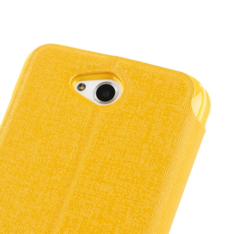 Oracle Texture Horizontal Flip Leather Case with Call Display ID & Holder for HTC Desire 616 / D616W