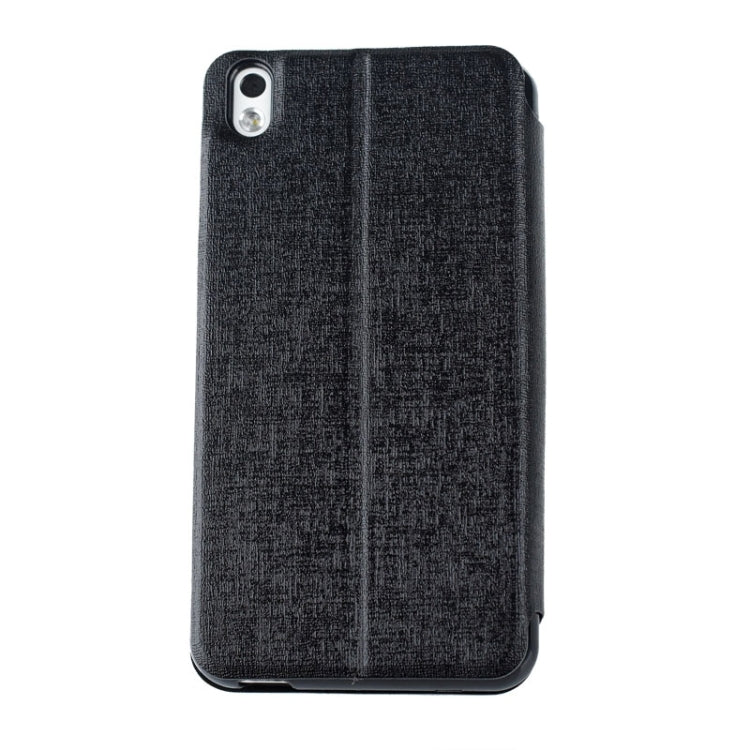 Oracle Texture Horizontal Flip Leather Case with Call Display ID & Holder for HTC Desire 816 / 800