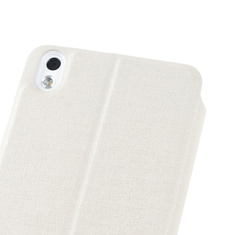 Oracle Texture Horizontal Flip Leather Case with Call Display ID & Holder for HTC Desire 816 / 800