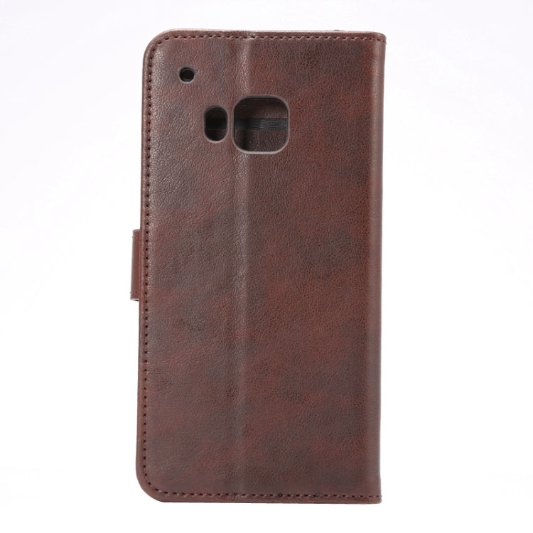 Crazy Horse Texture Leather Case with Holder & Card Slots & Wallet for HTC M9