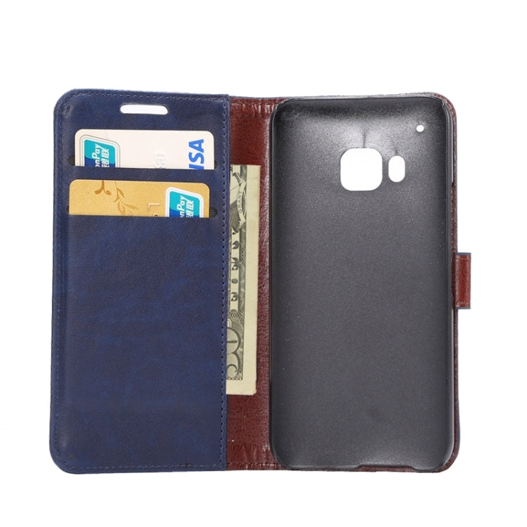Crazy Horse Texture Leather Case with Holder & Card Slots & Wallet for HTC M9
