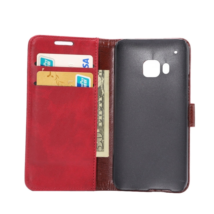 Crazy Horse Texture Leather Case with Holder & Card Slots & Wallet for HTC M9
