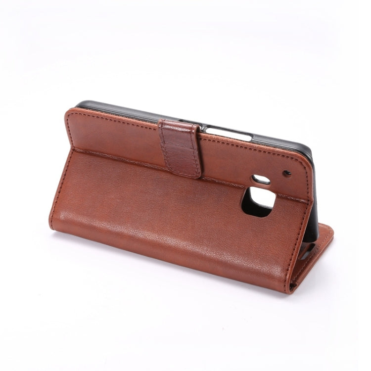 Crazy Horse Texture Leather Case with Holder & Card Slots & Wallet for HTC M9