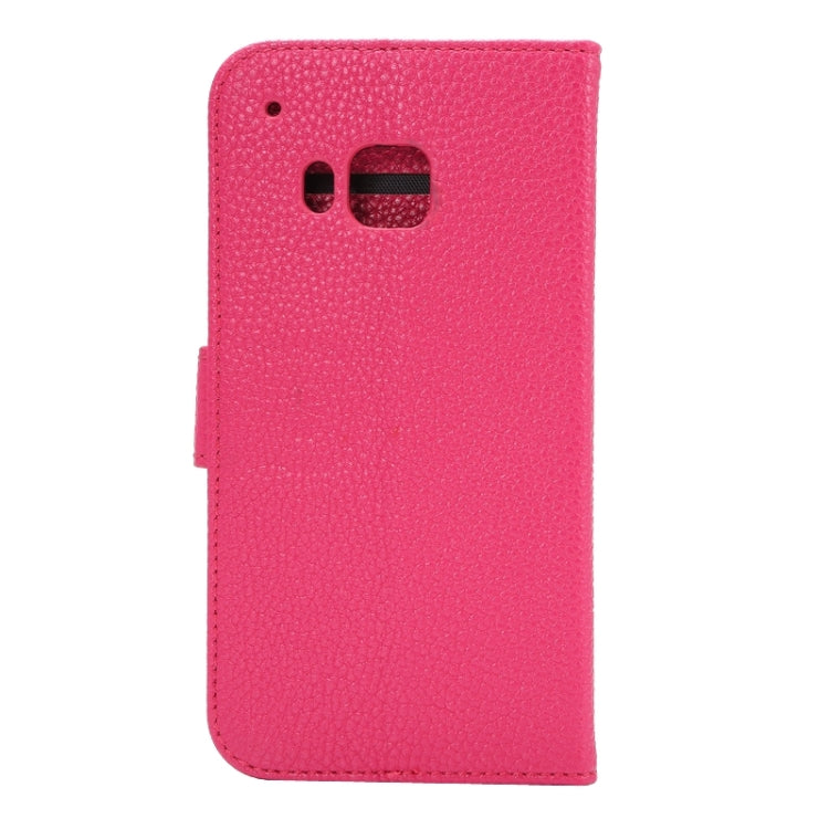 Litchi Texture Leather Case with Holder & Card Slots & Wallet for HTC M9