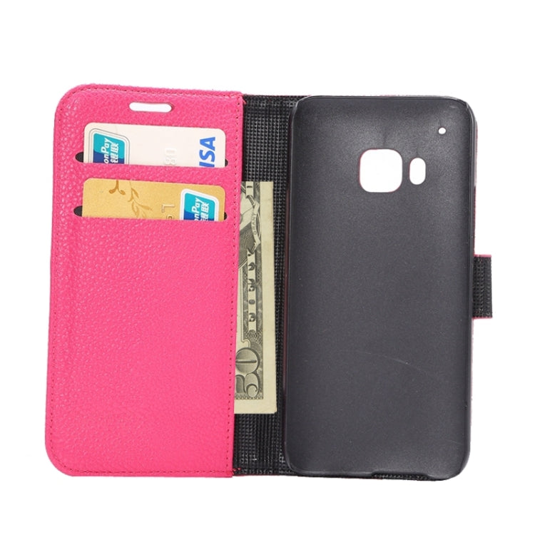 Litchi Texture Leather Case with Holder & Card Slots & Wallet for HTC M9