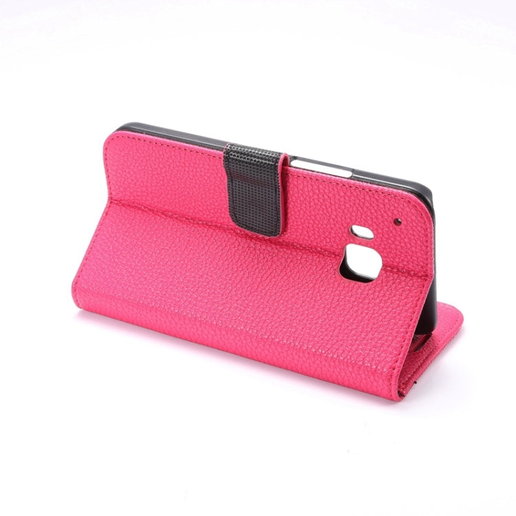 Litchi Texture Leather Case with Holder & Card Slots & Wallet for HTC M9