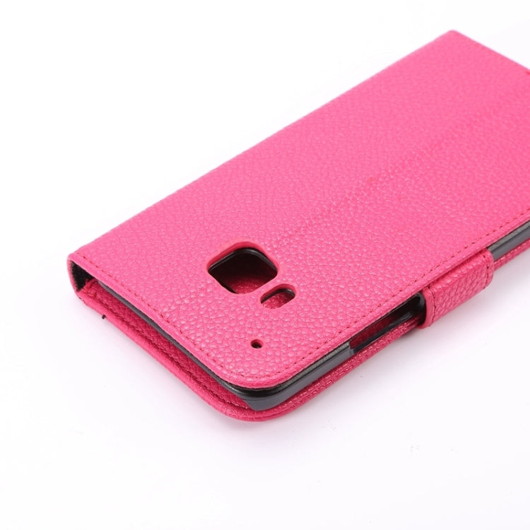 Litchi Texture Leather Case with Holder & Card Slots & Wallet for HTC M9