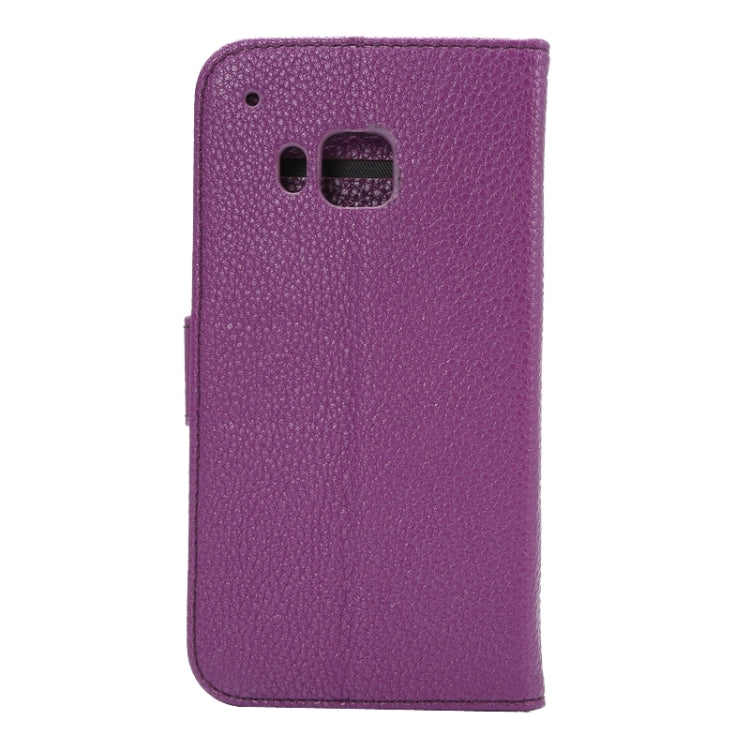 Litchi Texture Leather Case with Holder & Card Slots & Wallet for HTC M9