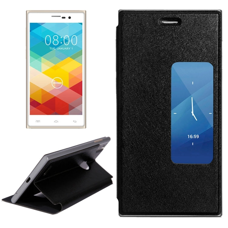 Leather Case with Holder and Caller ID Display for DOOGEE TURBO2 DG900