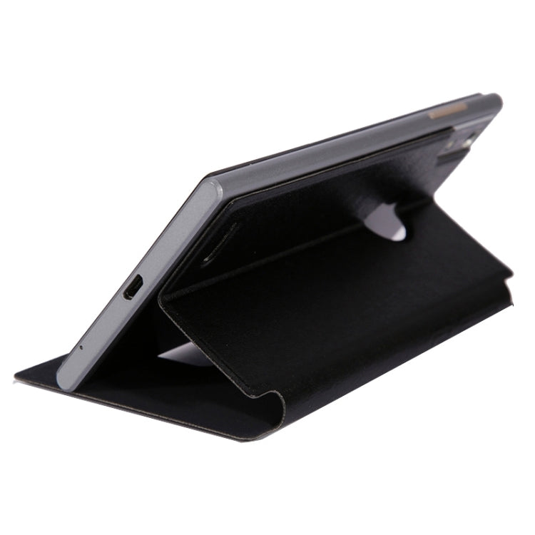 Leather Case with Holder and Caller ID Display for DOOGEE TURBO2 DG900