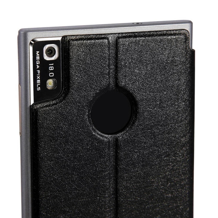 Leather Case with Holder and Caller ID Display for DOOGEE TURBO2 DG900