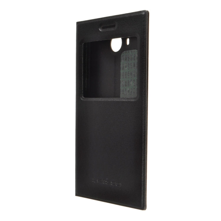 Litchi Texture Leather Case with Caller ID Display for Leagoo Lead 5