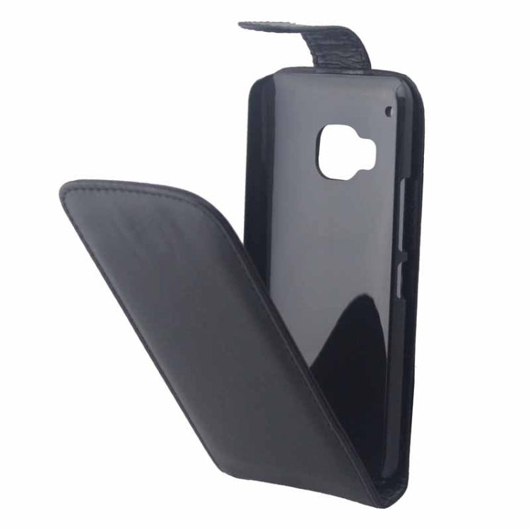 Vertical Flip Magnetic Button Leather Case for HTC One M9