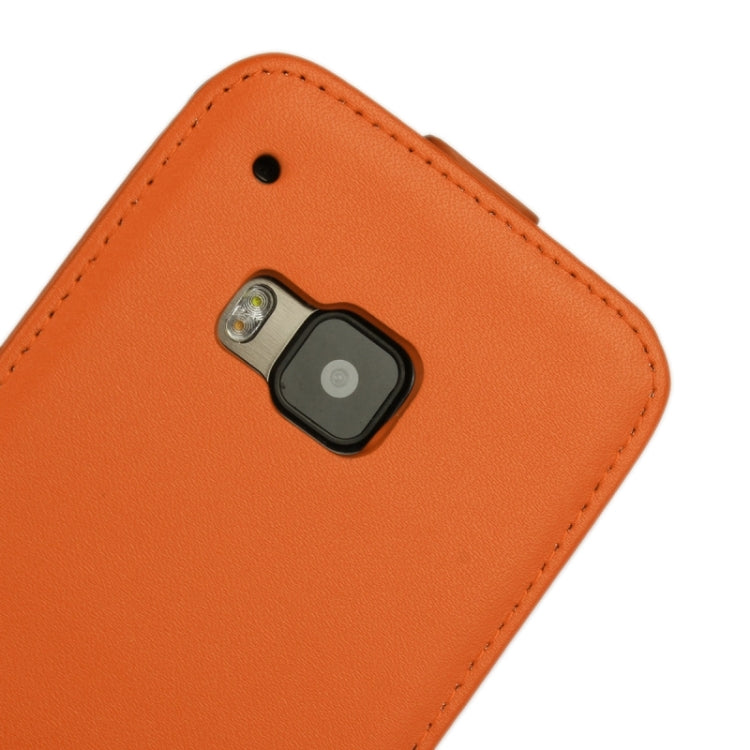 Vertical Flip Genuine Split Leather Case for HTC One M9
