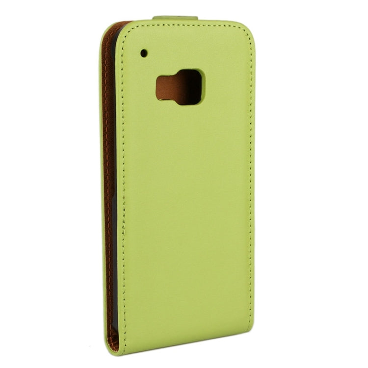 Vertical Flip Genuine Split Leather Case for HTC One M9