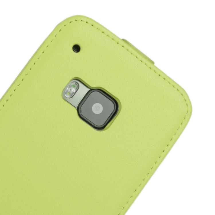 Vertical Flip Genuine Split Leather Case for HTC One M9