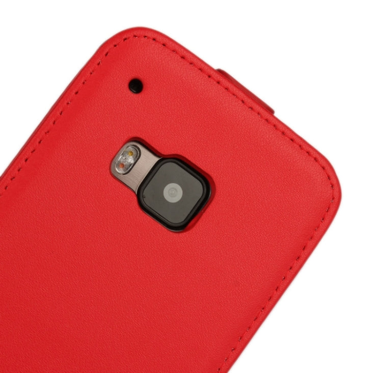 Vertical Flip Genuine Split Leather Case for HTC One M9
