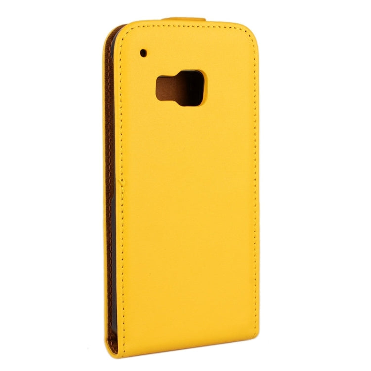 Vertical Flip Genuine Split Leather Case for HTC One M9